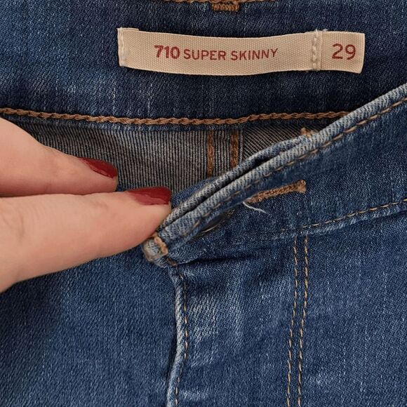 Levi's 710 Super Skinny Jeans size 29 - Picture 6 of 8